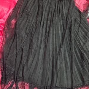 Elegant Black Lace Skirt